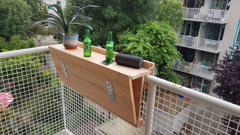pijp Broers en zussen Raar Opklappert, dé slimste balkontafel en balkonbar van Nederland